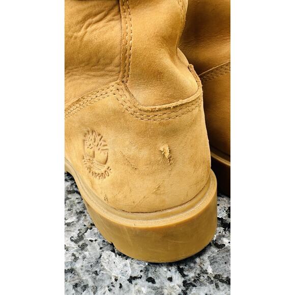 Timberland 19079 Leather Round Toe Lace Up Ankle Work Mens Boots Size 11 Wheat main image 8